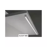 Светодиодный светильник DLIGHT MEC, цвет - алюминий, свет - тёплый, сенсорный выключатель